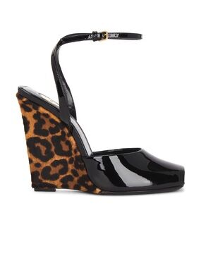 BRAND NEW Saint Laurent Orhand Peep Toe Wedge